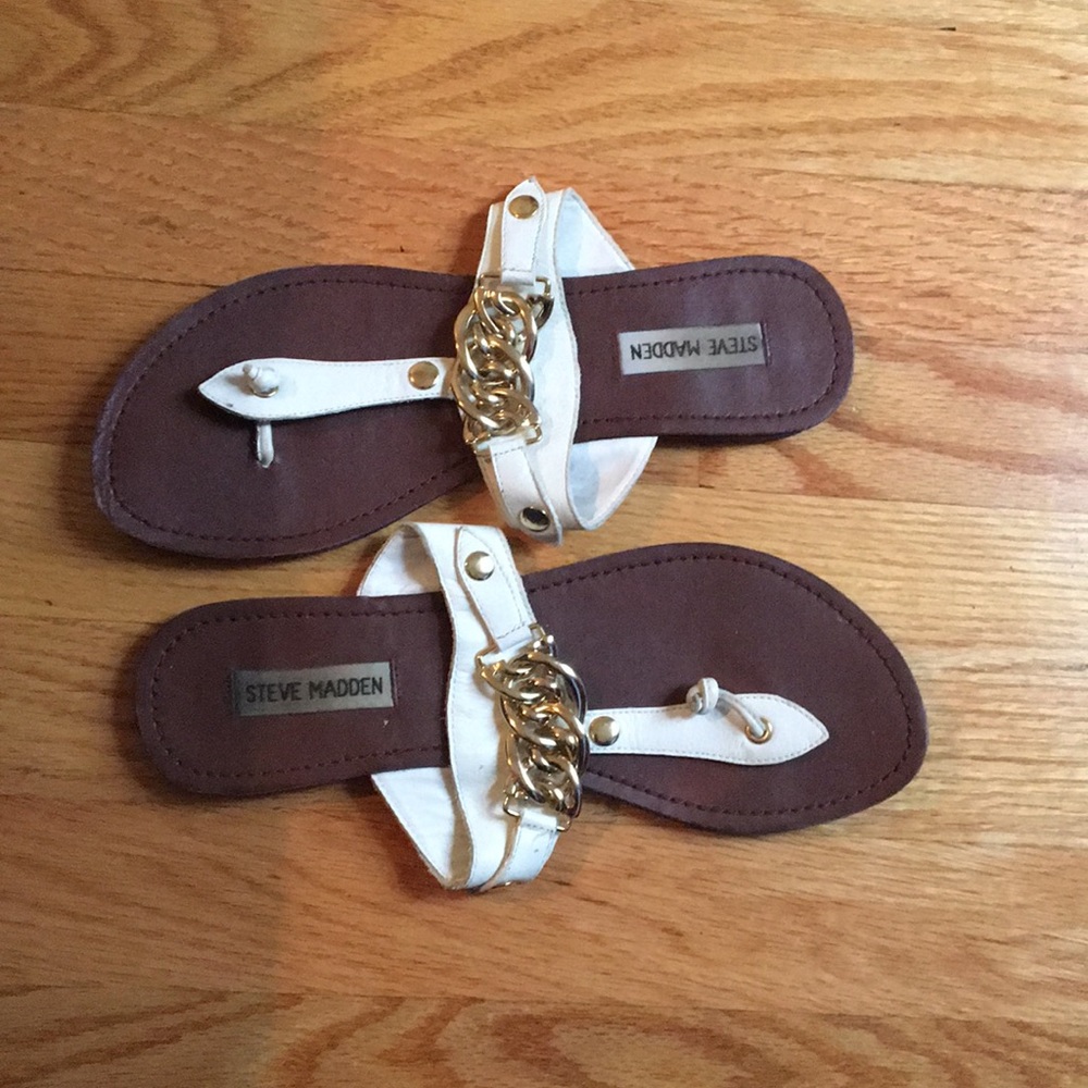White sandals